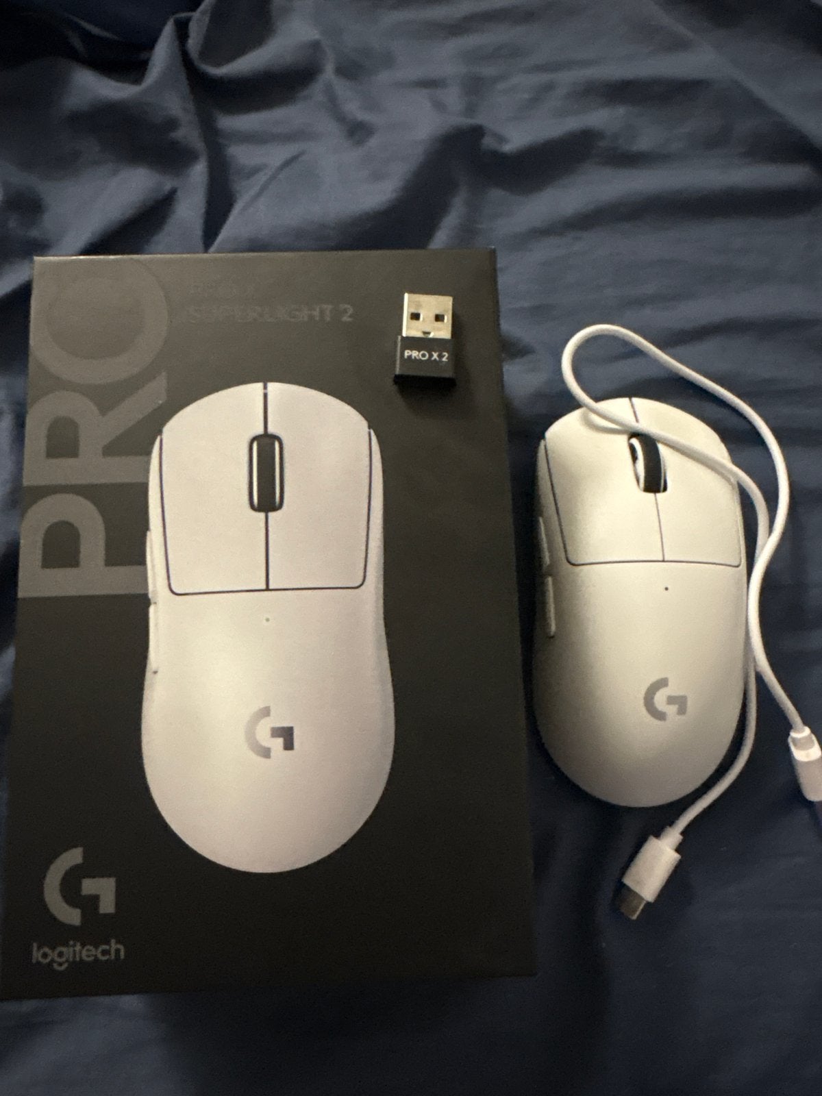 Logitech pro x superlight 2, Ophalen, Muis, Gebruikt, Gaming muis
