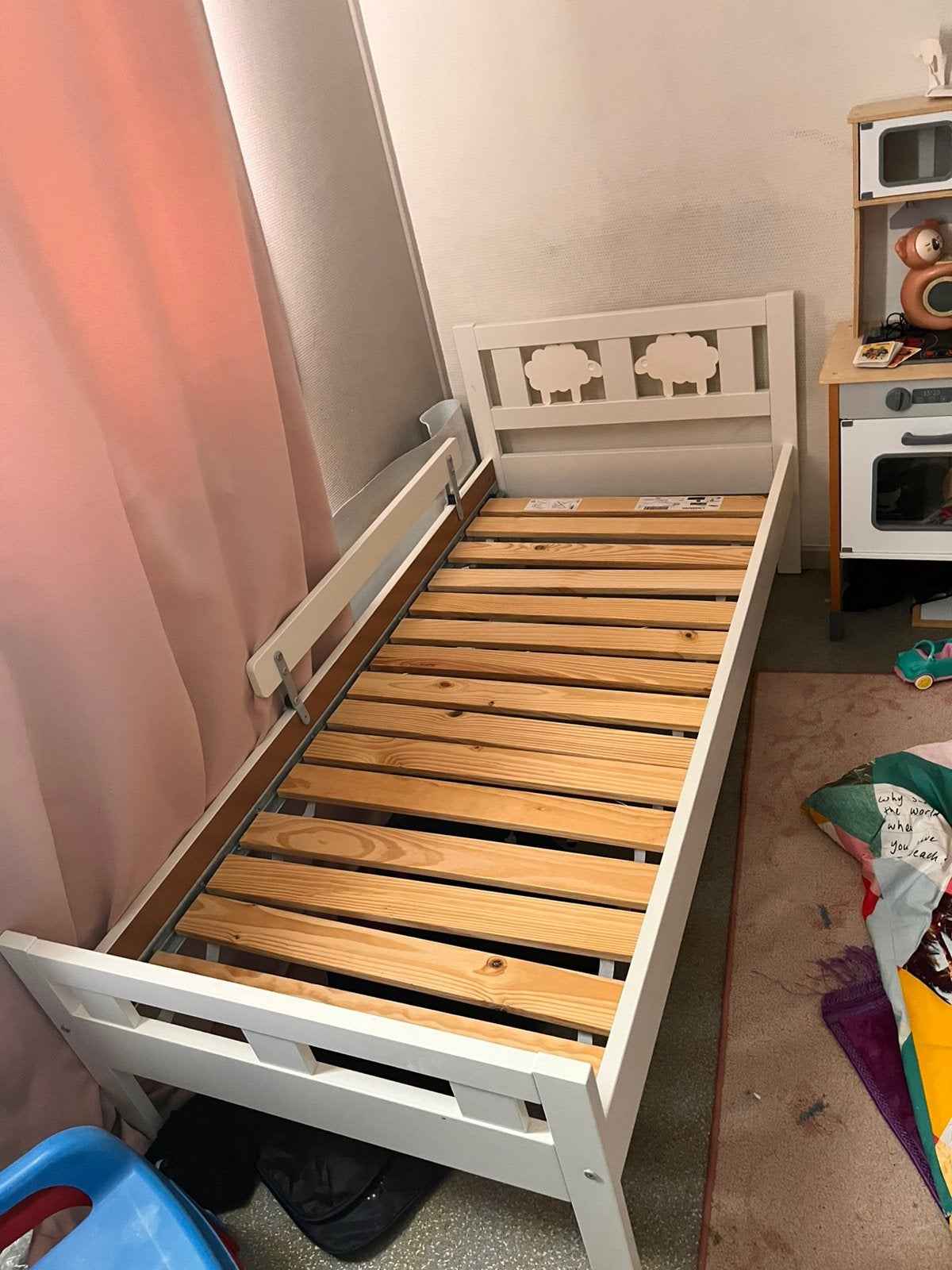Lit d’enfant ( fille ) a vendre, Enlèvement, Comme neuf, Blanc, Bois