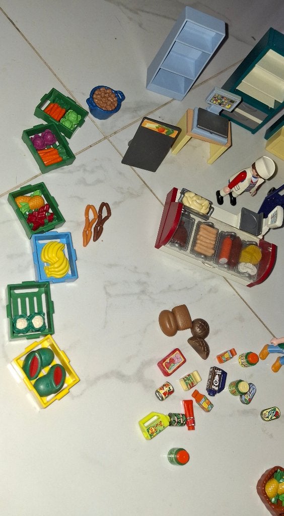 playmobil geobra le comptoir magasin SUPERMARCHE, Enlèvement ou Envoi, Comme neuf, Kit complet, City life