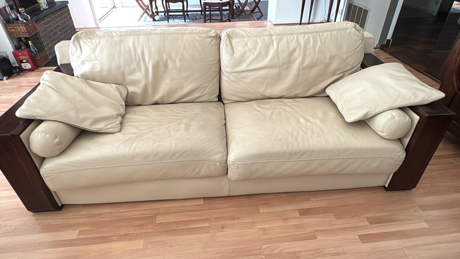 Canapé en cuir convertible + 2 fauteuils cuir, Maison & Meubles, Canapés | Salons, Trois personnes, Moins de 75 cm, 200 à 250 cm