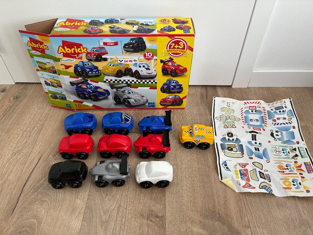 Abrick auto’s set, Ophalen, Zo goed als nieuw