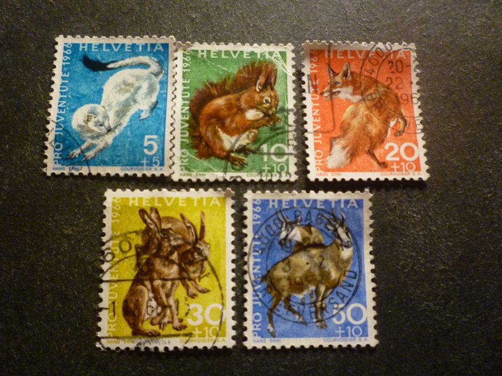 Zwitserland/Suisse 1966 Mi 845/849(o) Gestempeld/Oblitéré, Verzenden, Gestempeld
