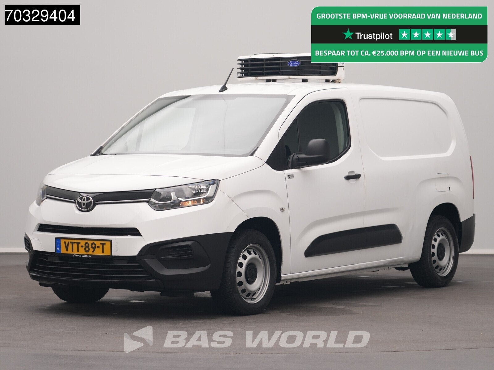 Toyota ProAce City 102pk Koelwagen Carrier Neos L2H1 Airco C, Auto's, Bestelwagens en Lichte vracht, 75 kW, Stof, Gebruikt, Euro 6