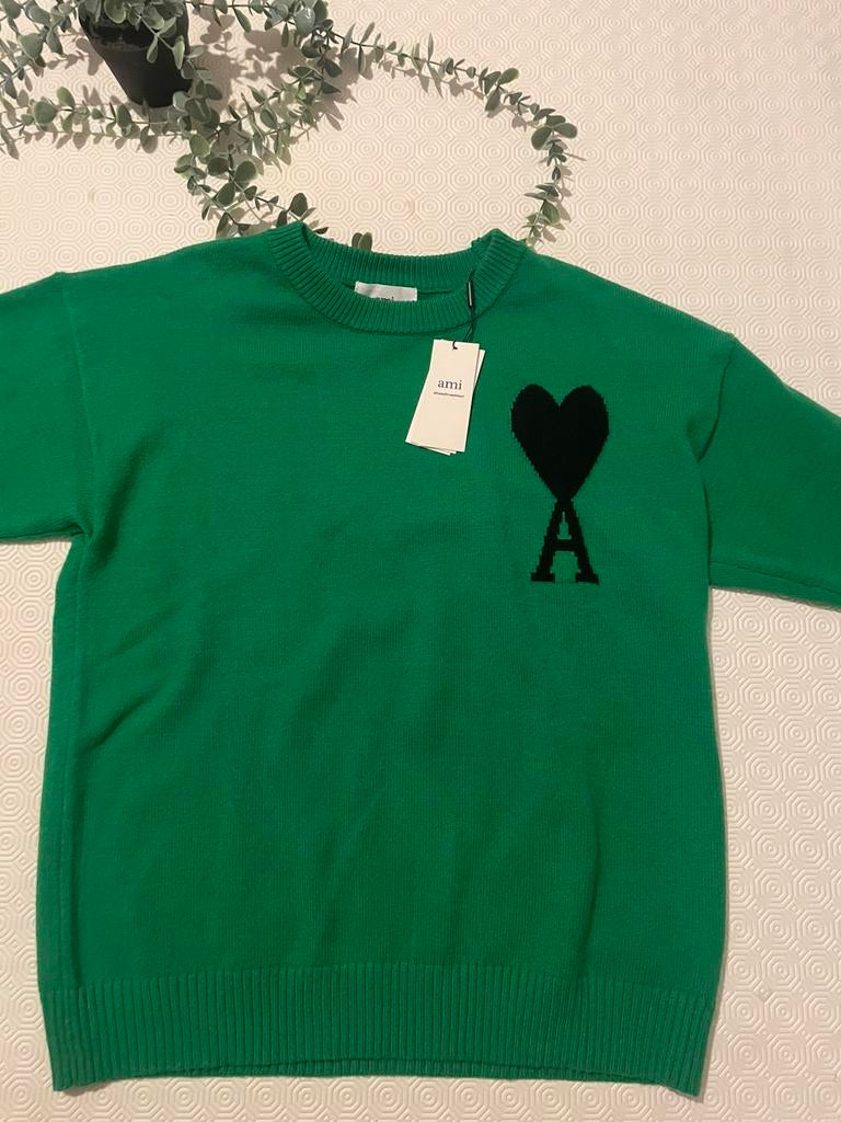 Pull Ami Paris, Enlèvement ou Envoi, Neuf, Taille 46 (S) ou plus petite, Vert
