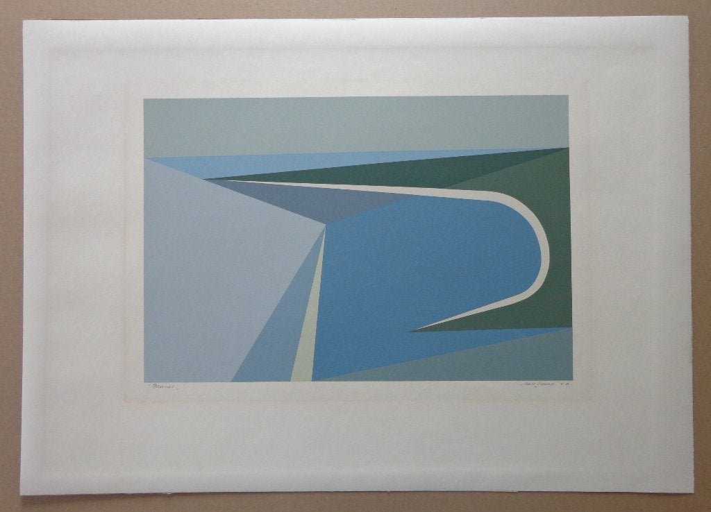MAURITS VAN SAENE / BEANES / KLEURLITHO / 50x70cm / SIG, Antiek en Kunst, Gelimiteerde oplage, Ophalen of Verzenden, Abstract