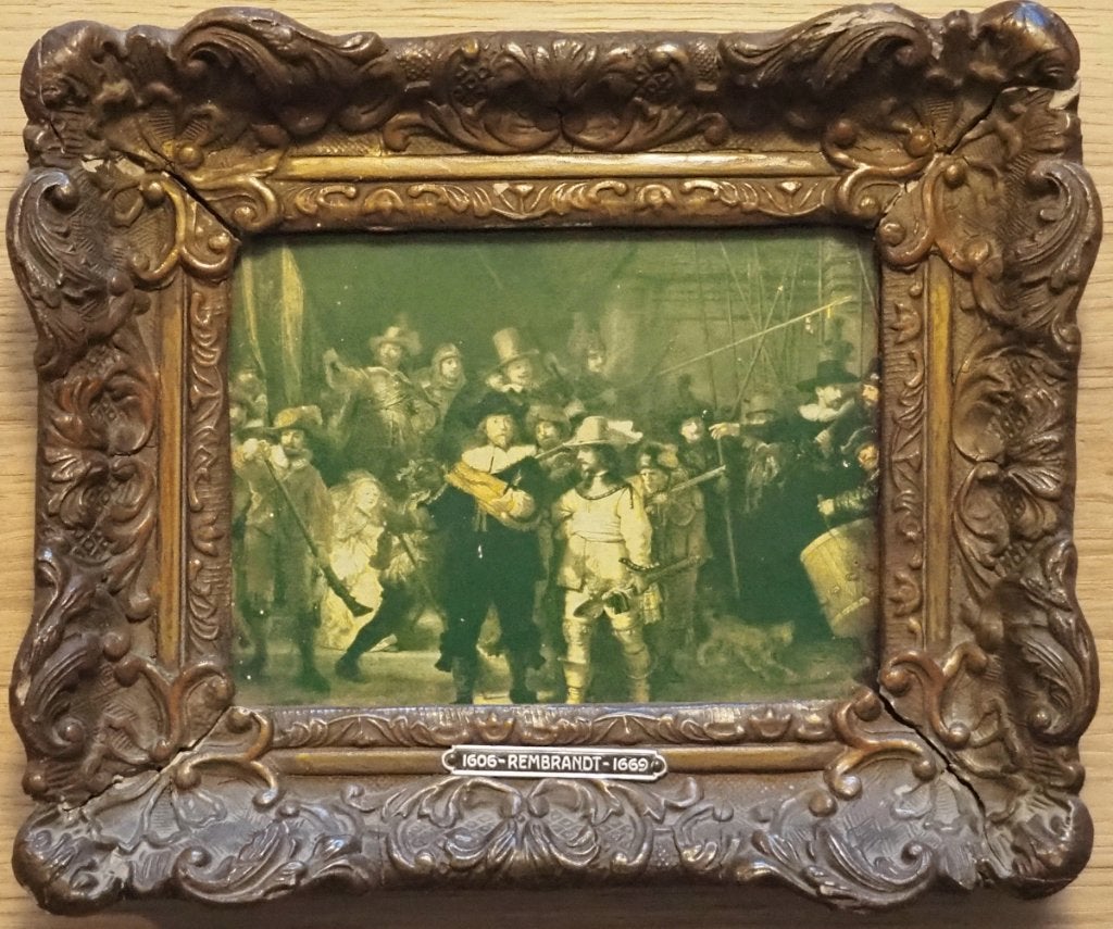 De Nachtwacht, reproductie (Rembrandt van Rijn), Antiek en Kunst, Ophalen of Verzenden