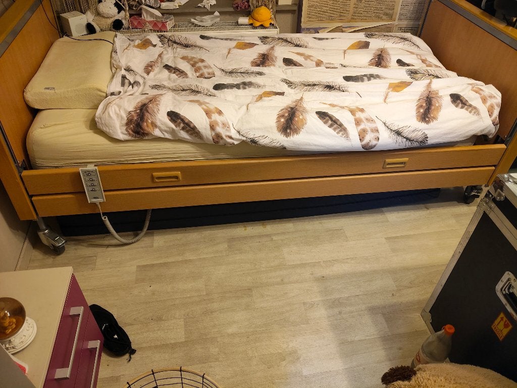 Ziekenhuisbed, Huis en Inrichting, Ophalen, Gebruikt, 90 cm, Eenpersoons