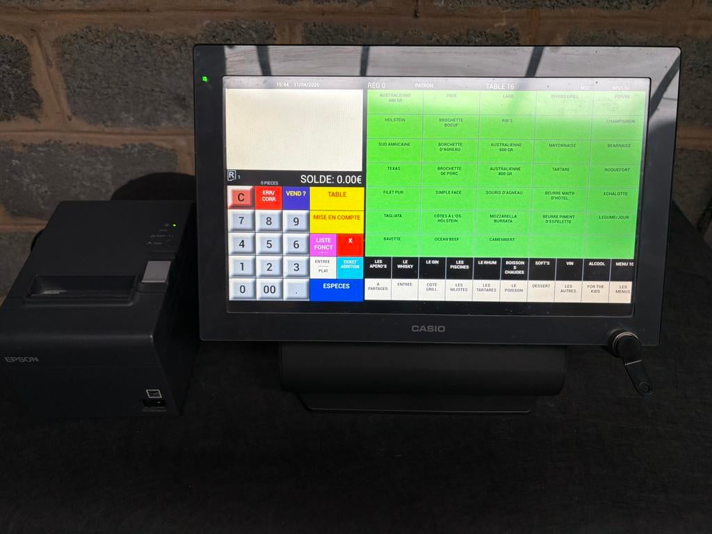 Caisse enregistreuse casio vr7000, Enlèvement, Comme neuf