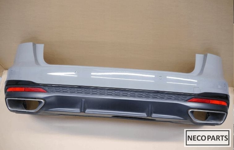 AUDI A4 8W ACHTERBUMPER ORIGINEEL 6xPDC S-LINE KLEUR LX7B, Auto-onderdelen, Gebruikt, -, -, Achter