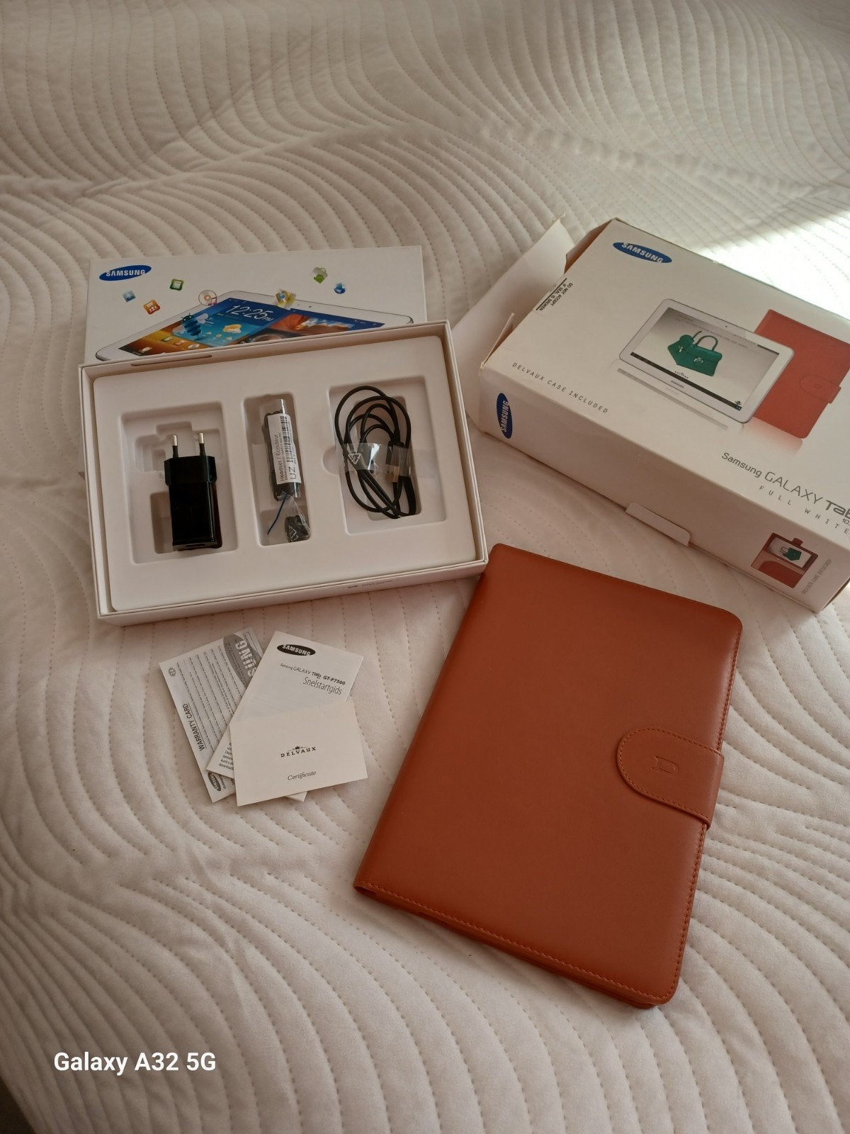 DELVAUX Samsung GALAXY Tab full white, Verzenden