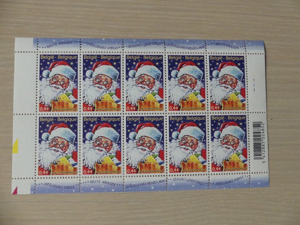 2005 :  Feuillet Noël et Nouvel An : 10x timbre 3466, Enlèvement ou Envoi, Non oblitéré, Neuf