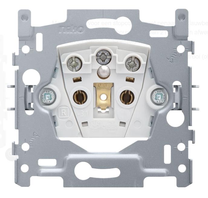 Niko sokkel stopcontact met penaarde, diepte 21 mm, 16 A, Doe-het-zelf en Bouw, Ophalen of Verzenden, Zo goed als nieuw, Stopcontact
