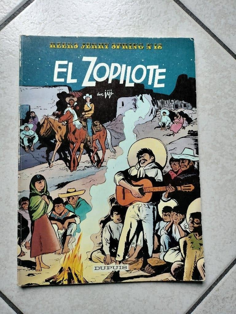 Strip Jerry Spring 12 - El Zopilote - Jijé, Livres, BD, Enlèvement ou Envoi, Une BD, Jijé, Utilisé
