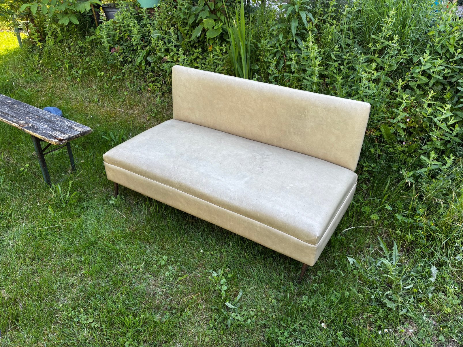 Vintage buitenzetel / vintage outdoor sofa, Ophalen, Gebruikt
