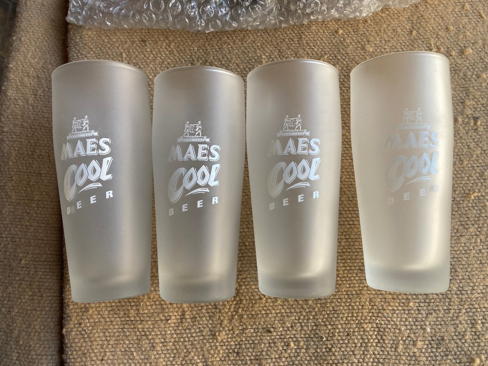 Maes Cool, 4 stuks, Ophalen, Zo goed als nieuw, Glas of Glazen