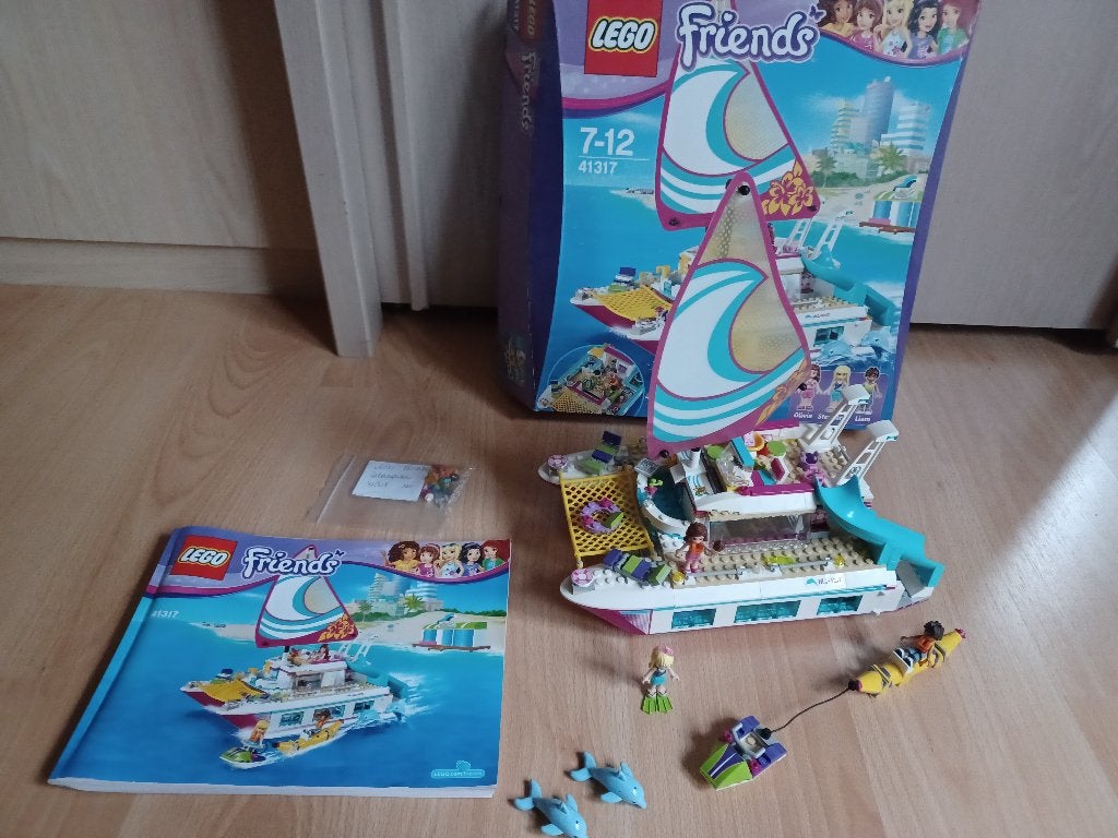 Lego Friends 41317 Sunshine catamaran in perfecte staat, Ophalen, Lego, Friends, Zo goed als nieuw
