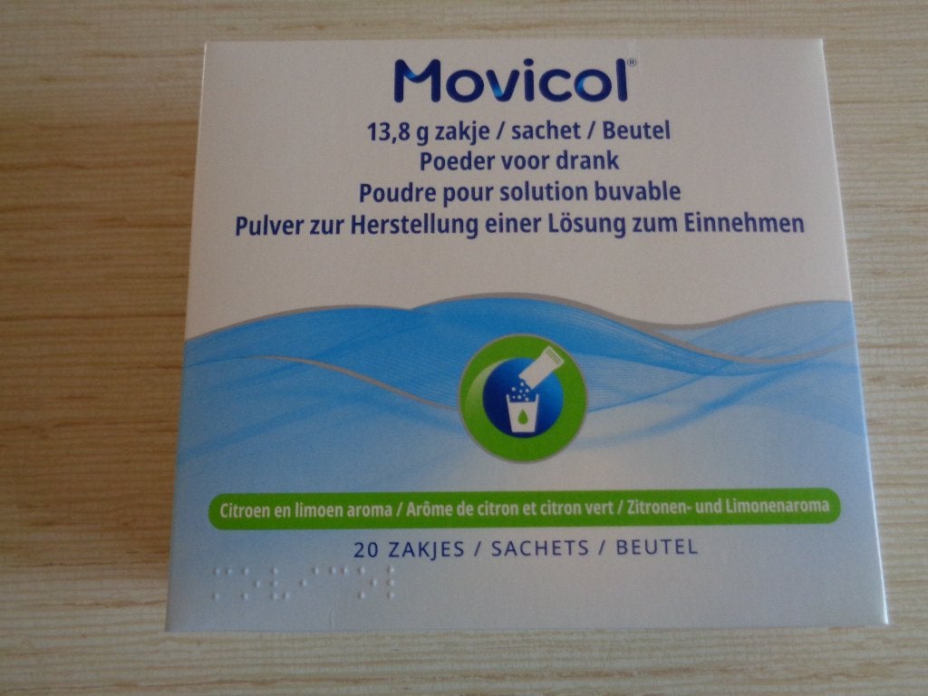 movicol laxeermiddel, Ophalen, Nieuw