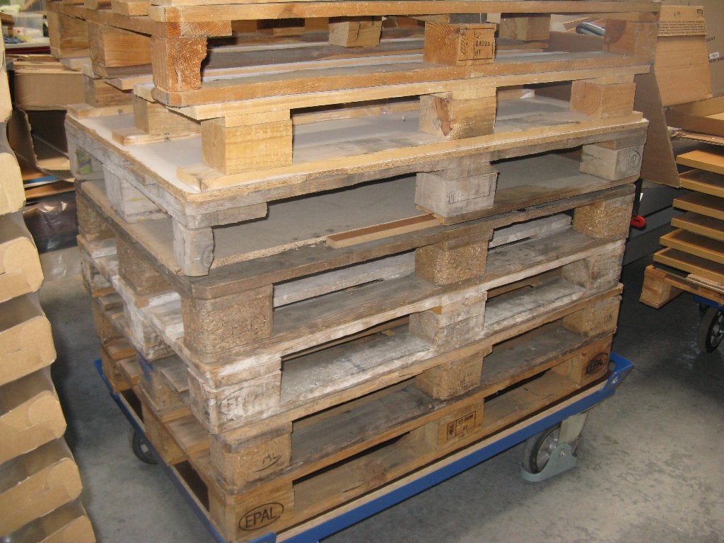 palletten, Doe-het-zelf en Bouw, Hout en Planken, Ophalen, Gebruikt, 50 mm of meer, Minder dan 200 cm