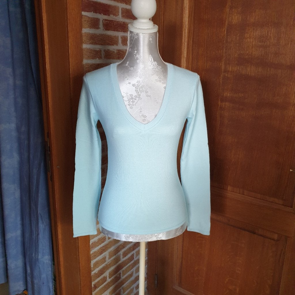 Pull col V Naf Naf turquoise, Vêtements | Femmes, Pulls & Gilets, Enlèvement