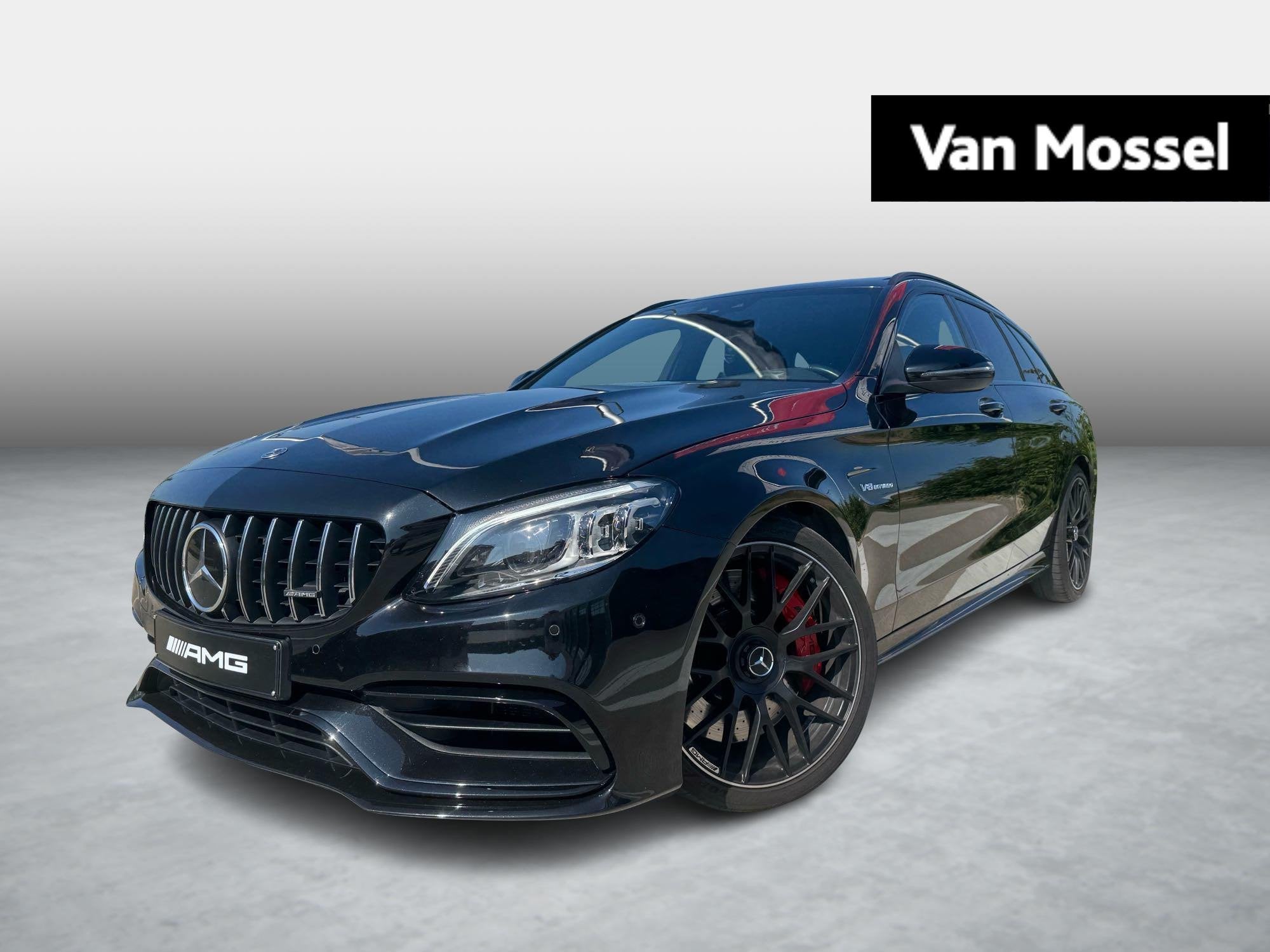 Mercedes-Benz C 63 S AMG Break + LICHTE VRACHT + BURMESTER +, Automaat, Dealer onderhouden, 4000 cc, Zwart
