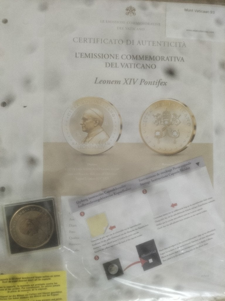 pièce commémorative, Timbres & Monnaies, Monnaies | Europe | Monnaies euro, Enlèvement ou Envoi, Autres valeurs, Or, Vatican