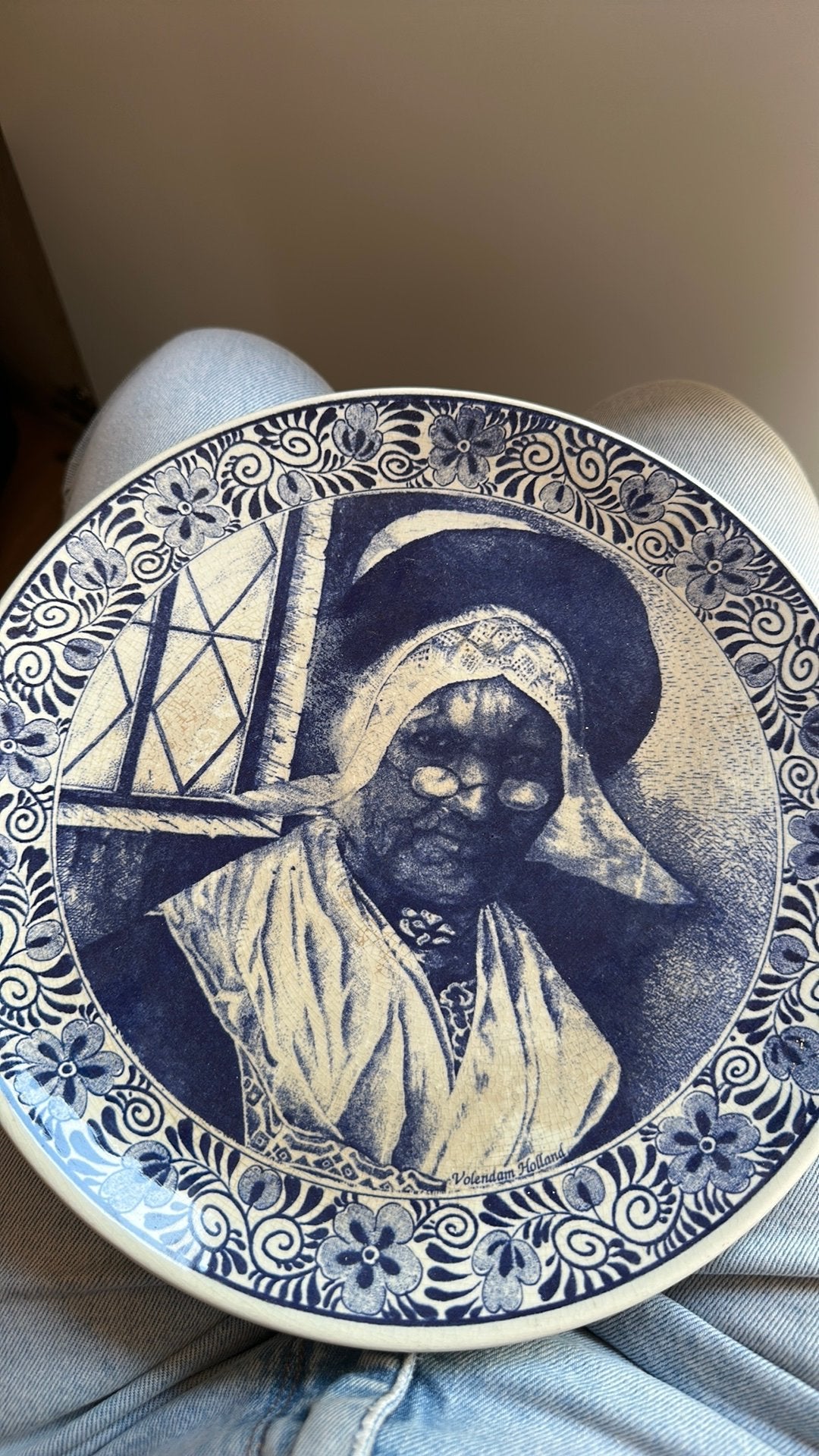 Delfts Blauw wandbord, Antiek en Kunst, Ophalen