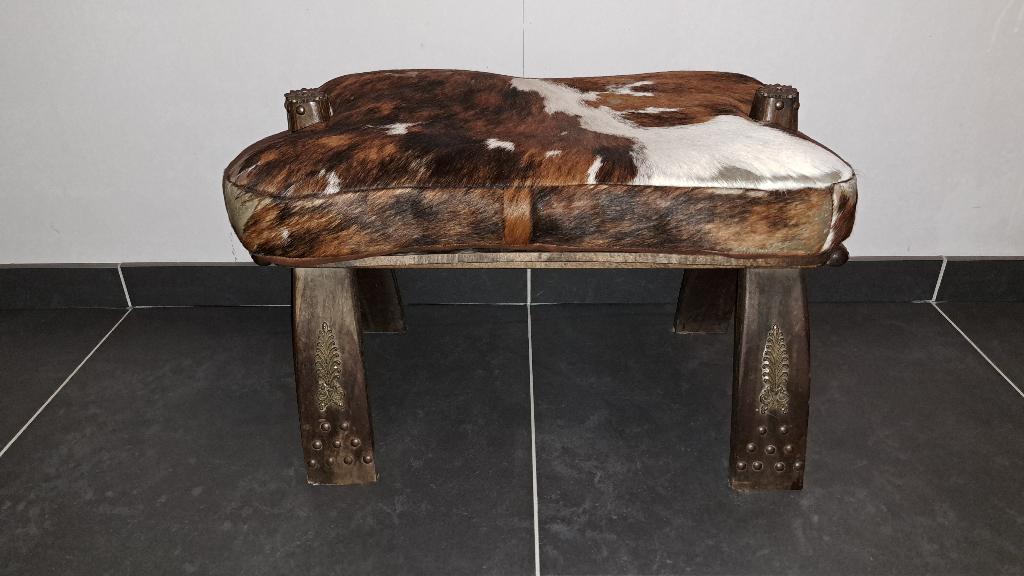 Tabouret de selle vintage camel, Enlèvement