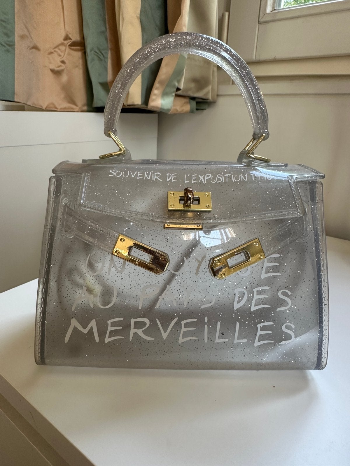 Sac transparent style Hermes, Enlèvement, Comme neuf