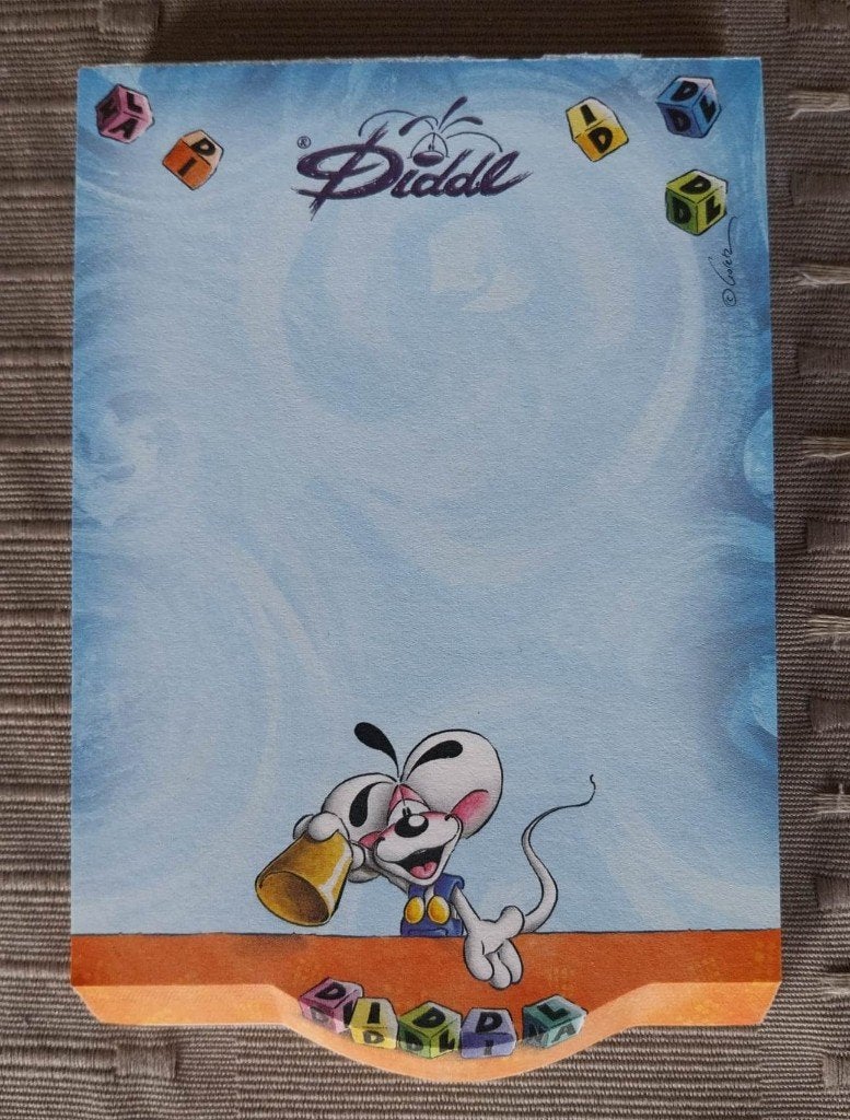 Diddl blocnote, Verzamelen, Ophalen of Verzenden, Diddl, Gebruikt, Papier, Kaart of Schrift