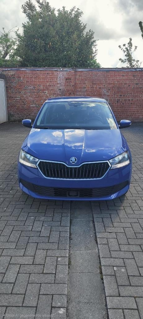 Skoda Fabia 2019, Auto's, Voorwielaandrijving, Stof, 4 cilinders, Blauw