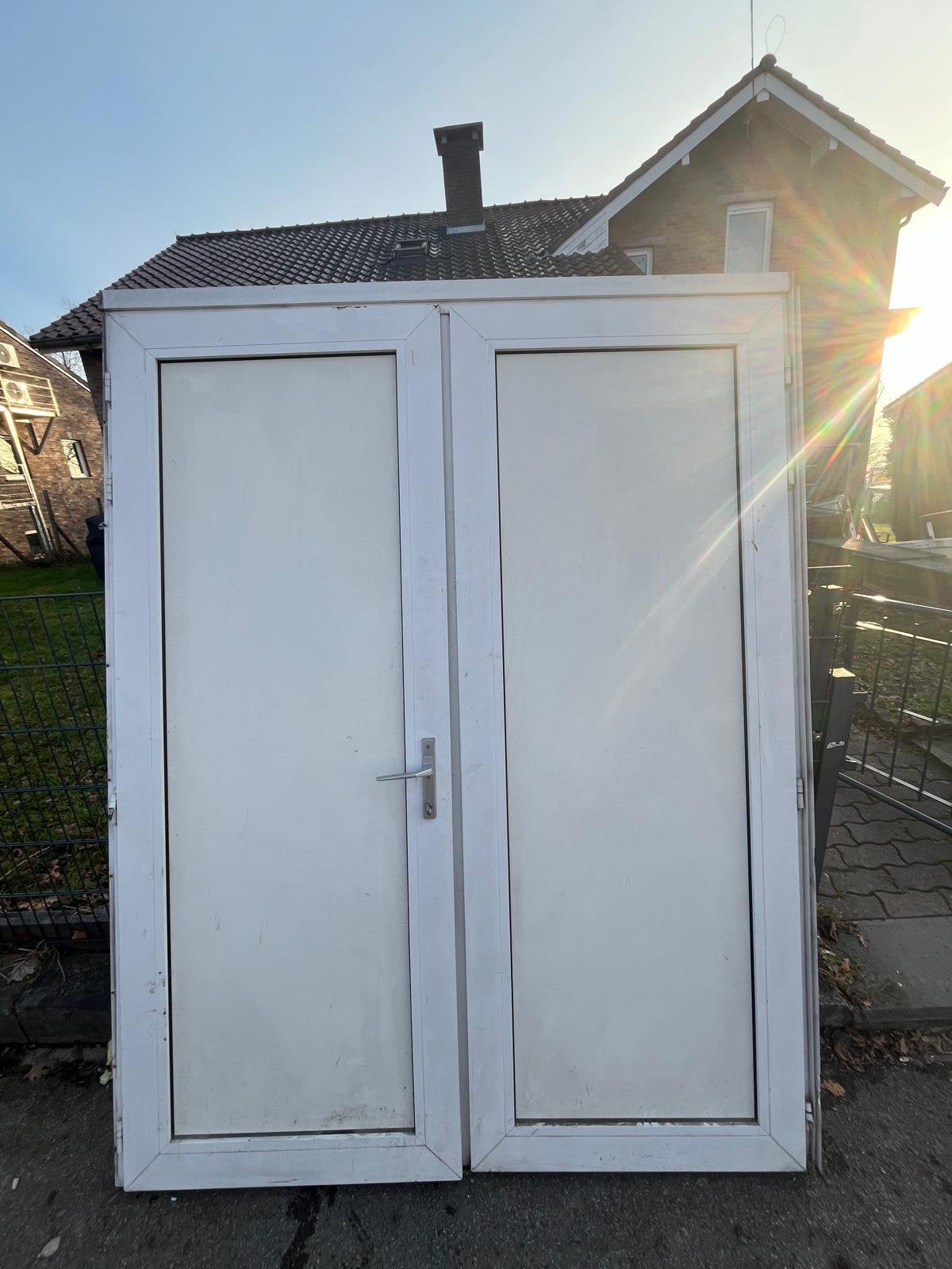 PVC dubbele deur 1830x2350 500€, Ophalen, Kunststof, Gebruikt, Overige typen