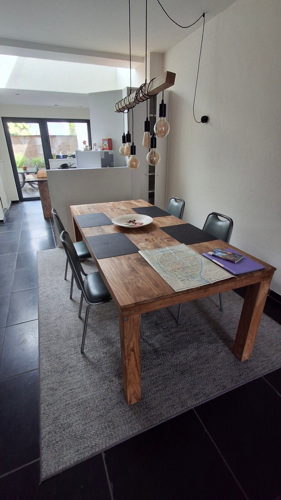 houten tafel, Ophalen