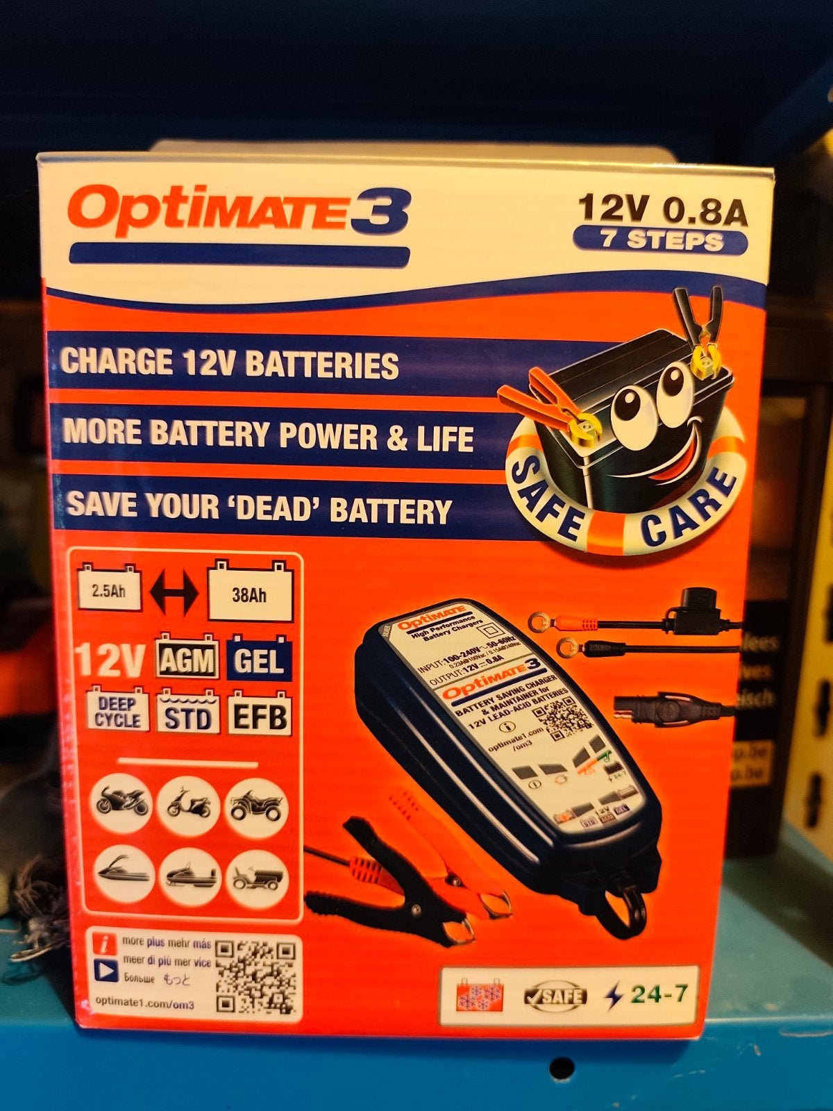 Batterijlader,druppellader.