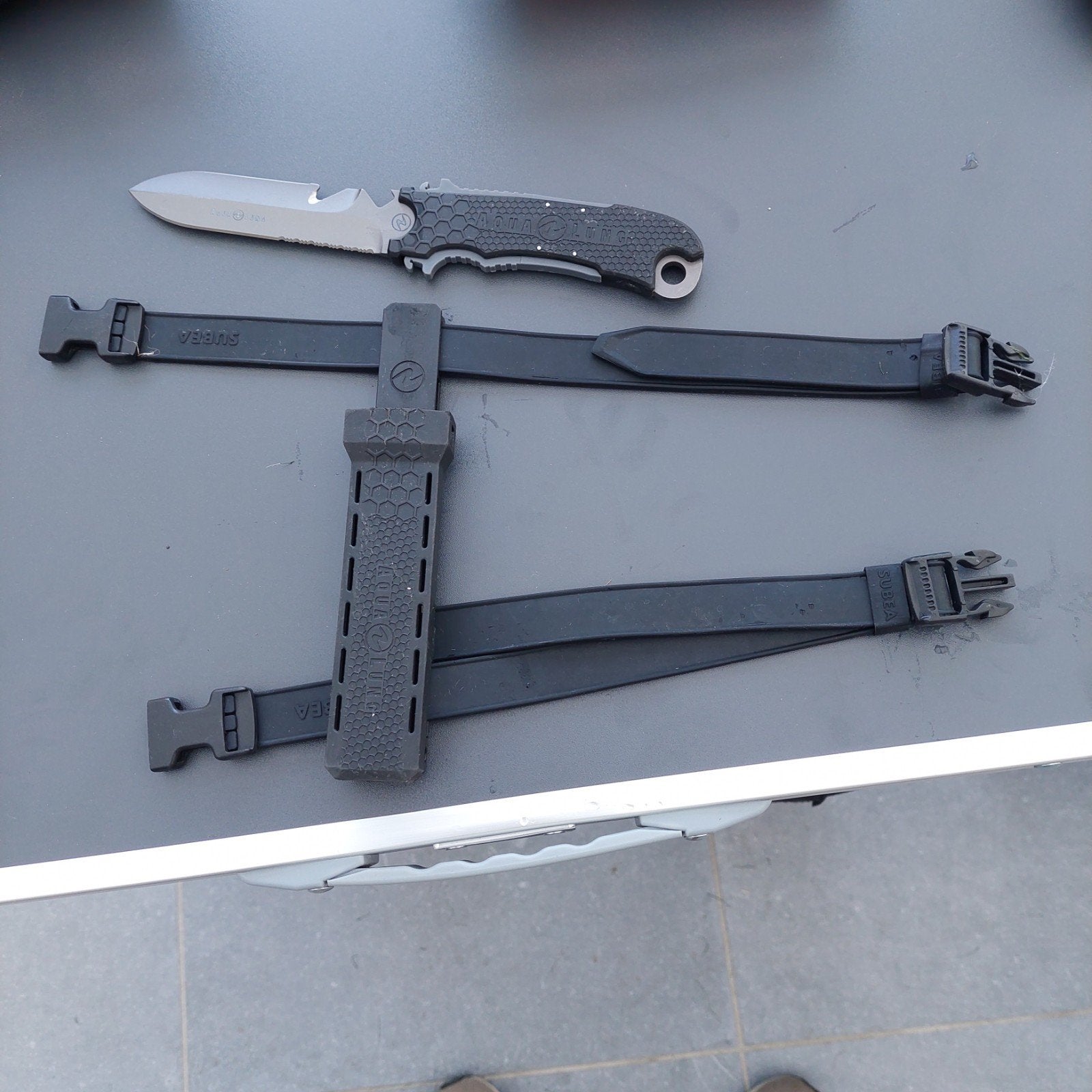 duikmes aqualung titanium, Watersport en Boten, Ophalen of Verzenden