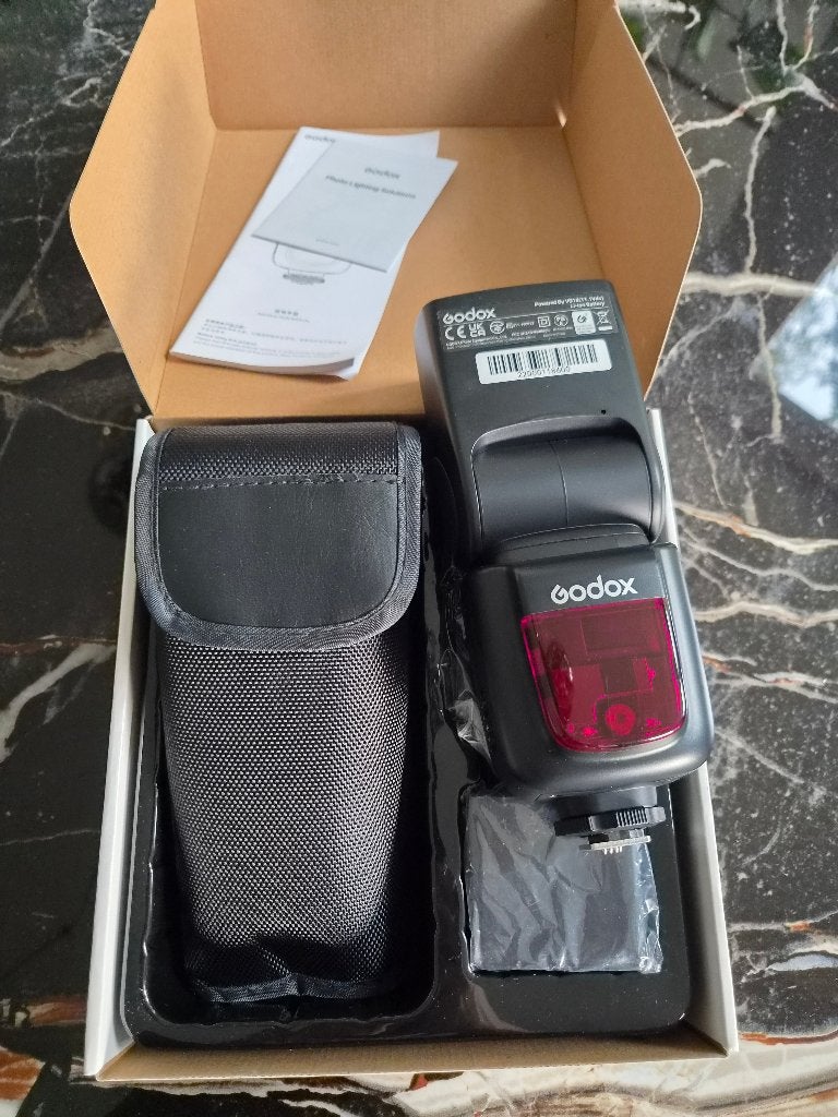 Godox V860ii voor nikon met reflectiescherm, Nikon, Enlèvement, Inclinable, Godox
