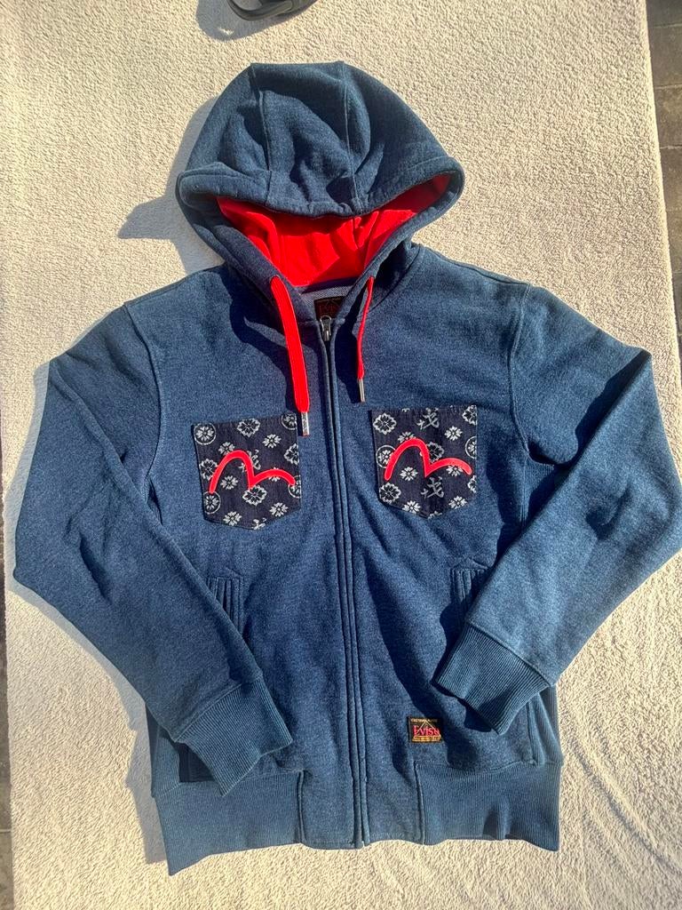 Zip evisu, Enlèvement ou Envoi, Comme neuf, Taille 46 (S) ou plus petite, Bleu
