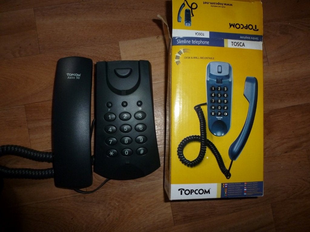 Bureel en wandtelefoon, topcom type tosca nieuw in doos,, Ophalen of Verzenden, Nieuw