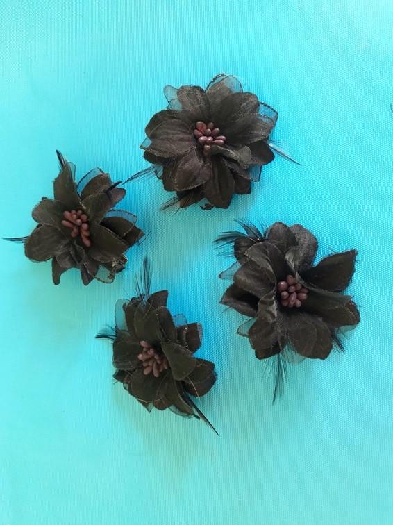 accessoires - Épingles petites roses noires, Kinderen en Baby's, Kindermode-accessoires, Ophalen, Zo goed als nieuw