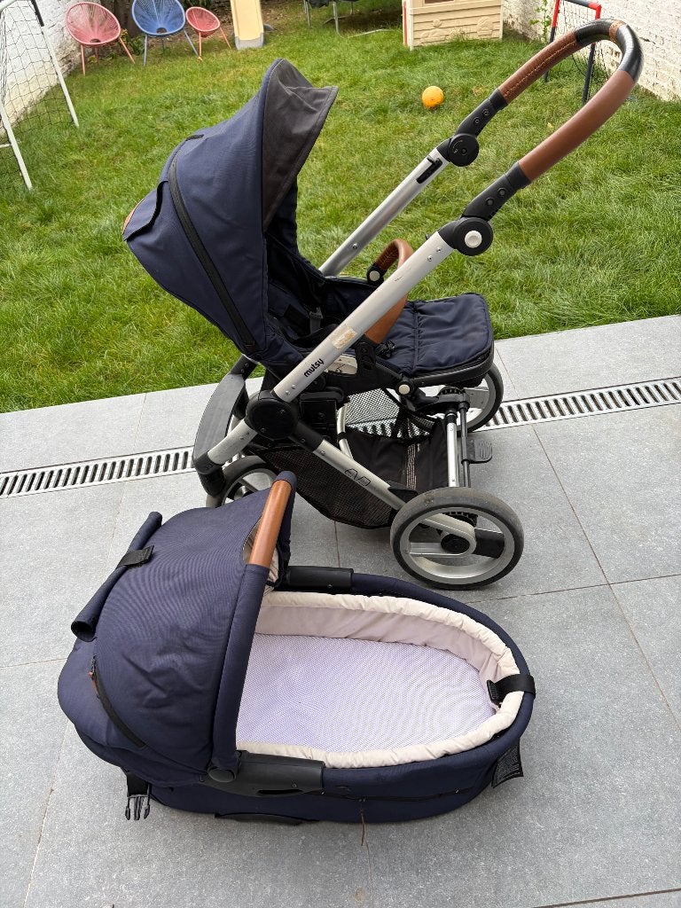 MUTSY EVO 2-in-1 kinderwagen en ALLE accessoires, Gebruikt, Met reiswieg, Mutsy, Ophalen