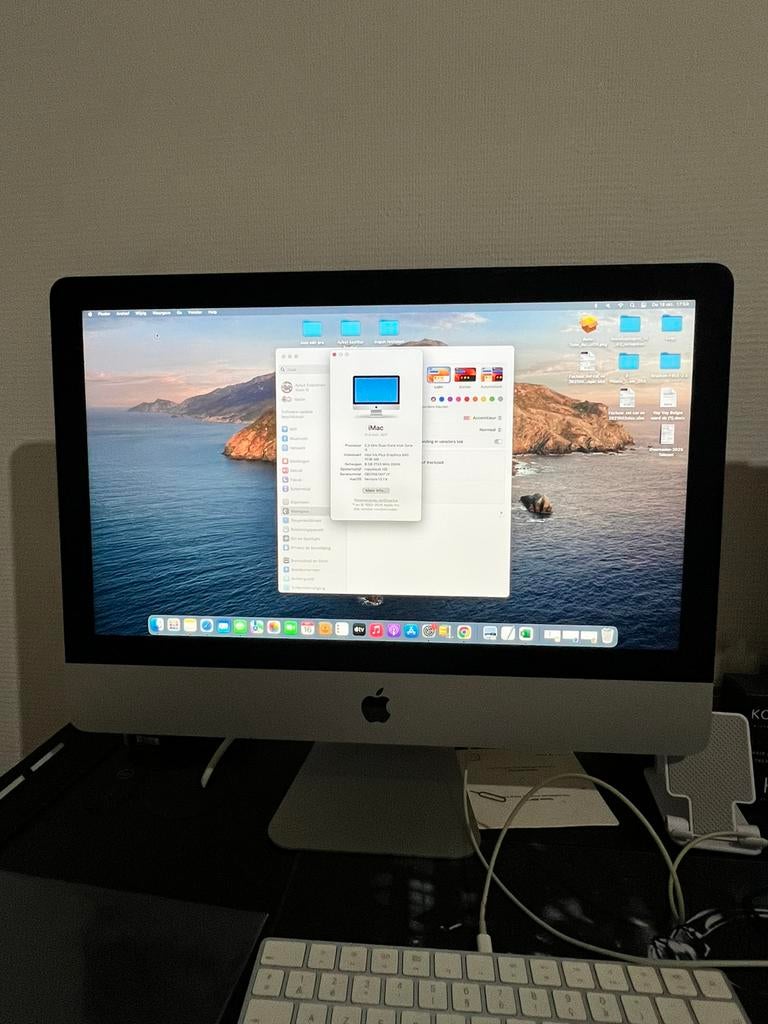 Apple iMac 21,5 pouces, Informatique & Logiciels, Apple Desktops, Enlèvement, Comme neuf, 8 GB, IMac