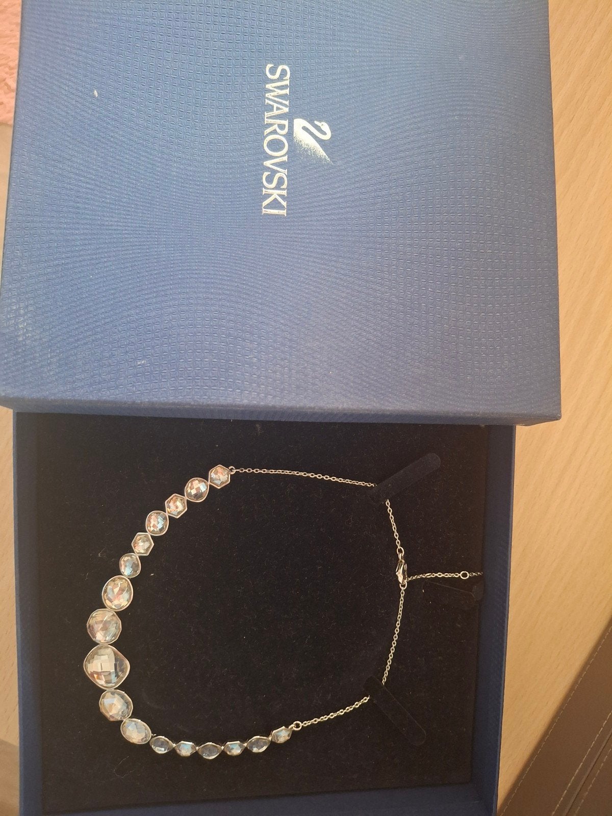 halsketting swarovski, Ophalen, Zo goed als nieuw, Overige materialen