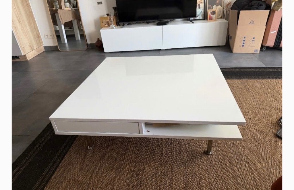 Table basse IKEA avec tiroir, Maison & Meubles, Enlèvement, 50 à 100 cm, Moins de 50 cm, Autres matériaux