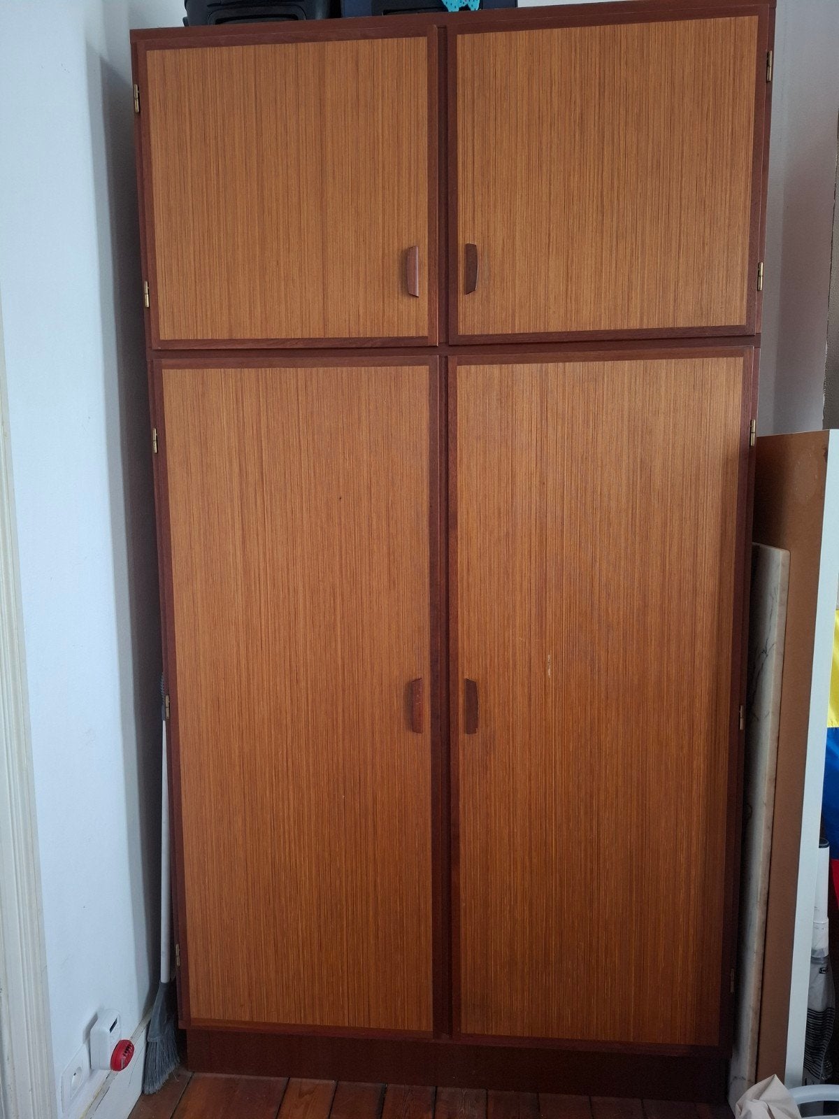Big unique vintage teak wardrobe, by Omann Jun, mid-century, Enlèvement