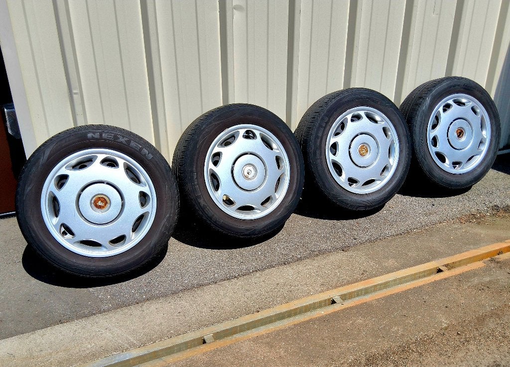 4 roues été 195/60-15 d'une Opel Astra, 15 pouces, Pneus et Jantes, Pneus été, Enlèvement