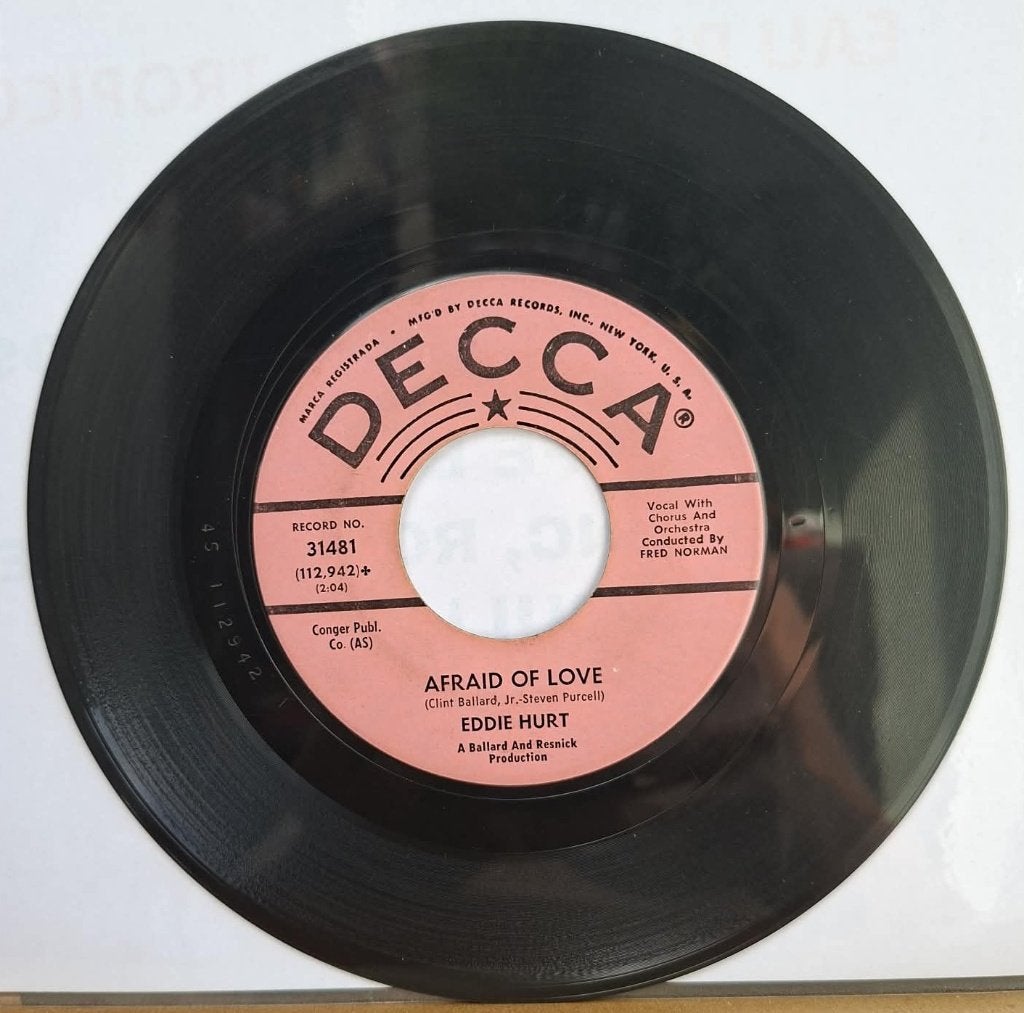 Popcorn Groove / Eddie Hurt - Afraid Of Love, CD & DVD, Vinyles | R&B & Soul, Enlèvement ou Envoi, 7 inch, Utilisé, Pressage original
