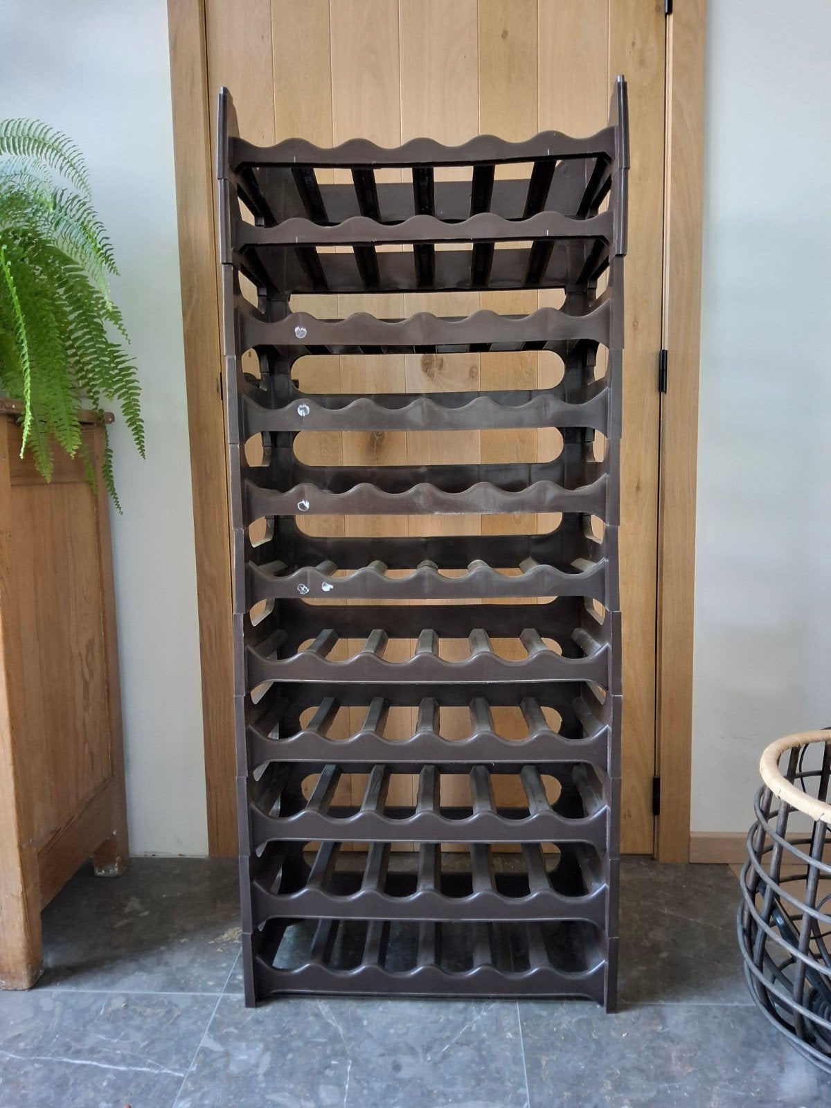 Casier à vin modulaire pour 60 bouteilles (6 bouteilles par, Enlèvement, Synthétique
