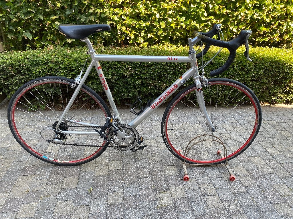 Koersfiets retro aluminium, Frein sur jante, Aluminium, Enlèvement, 15 à 20 vitesses