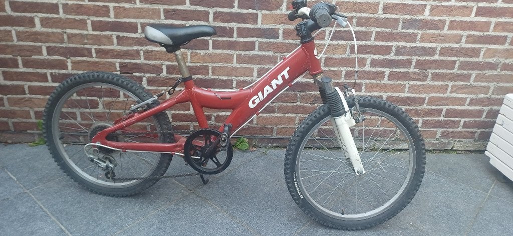 Kinderfiets, Fietsen en Brommers, Ophalen, Gebruikt, Velgrem, Giant