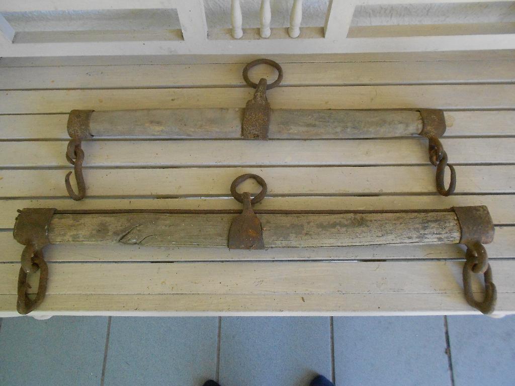 Jougs de boeuf (porte-fleurs). l, Jardin & Terrasse, Pots de fleurs, Enlèvement ou Envoi