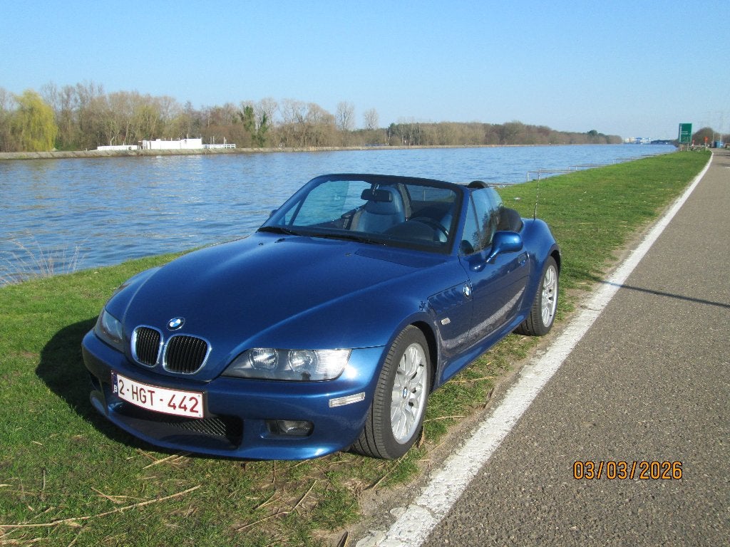 Prachtige BMW Z3 2.2 van 2001 met 34550Km, Autos, Achat, Entretenue par le concessionnaire, Bleu, 6 cylindres
